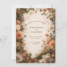 Vintage-Teegarten-Herbst-Cottagecore-Hochzeit