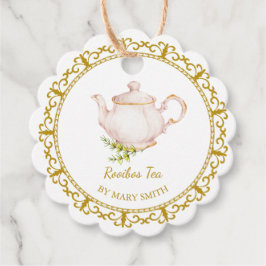 Vintage Teekanne Selbstgemachter Rooibos-Tee-Anhän Geschenkanhänger