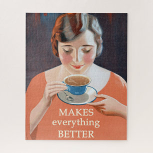 Vintage Teewerbung - Besser Puzzle