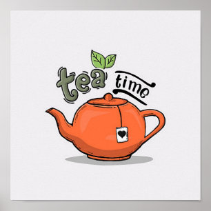 Vintage Teezeit Poster