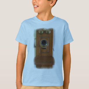 Vintage-Telefon Kinder Basic T-Shirt
