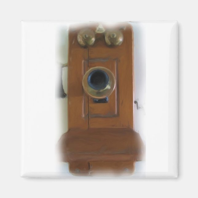 Vintage-Telefon-Magnet Magnet (Vorne)