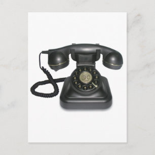 Vintage-Telefon Postkarte