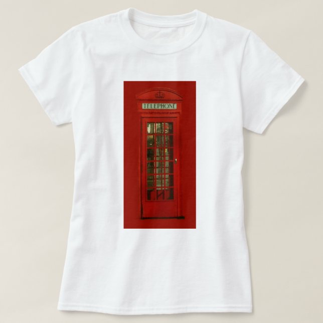Vintage Telefonbox T-Shirt (Design vorne)
