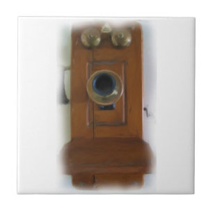 Vintage Telefonzelle Fliese
