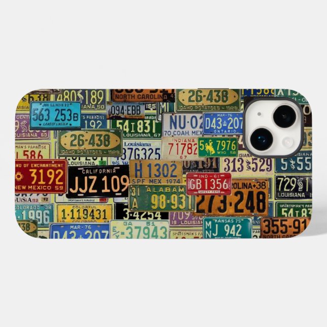 Vintage Teller Case-Mate iPhone Hülle (Rückseite (Horizontal))