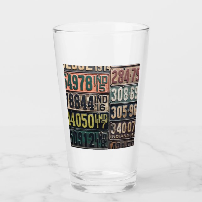 Vintage Teller Glas (Vorderseite)