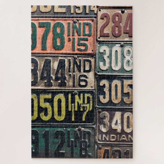 Vintage Teller Puzzle (Vertikal)
