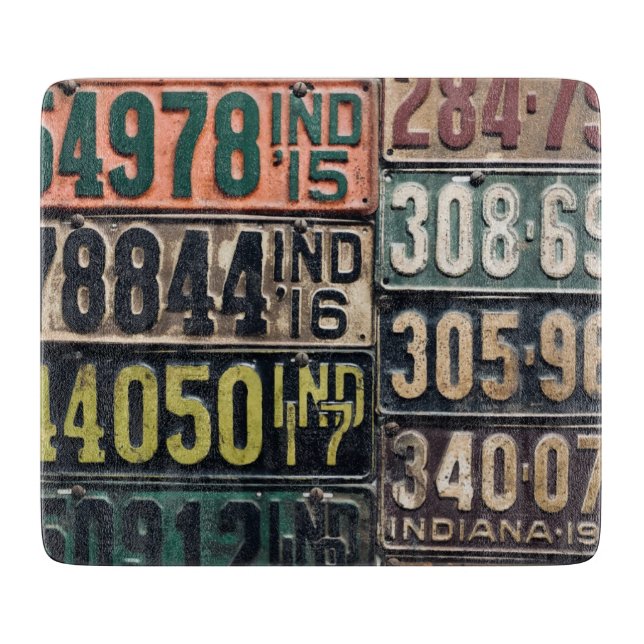 Vintage Teller Schneidebrett (Vorderseite)
