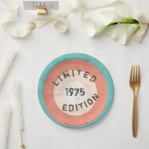 Vintage Teller von 1975 - 50. Geburtstagsparty