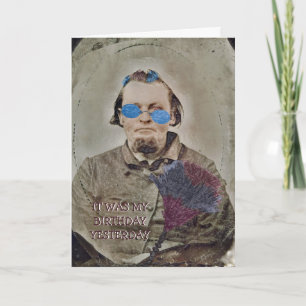 Vintage Tellerfotografie Karte