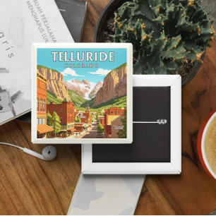 Vintage Telluride Colorado Button