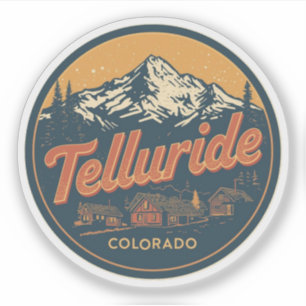 vintage Telluride colorado Natur Outdoor-Geschenke Aufkleber