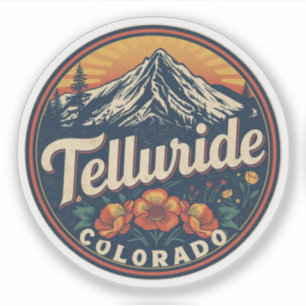 vintage Telluride colorado Natur Outdoor-Geschenke Aufkleber