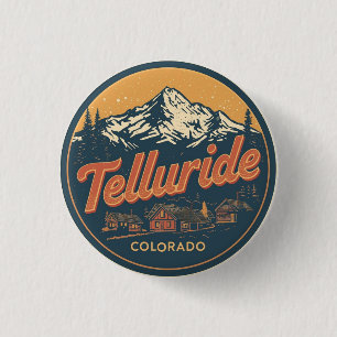 Vintage Telluride Colorado Outdoor-Hiking-Geschenk Button