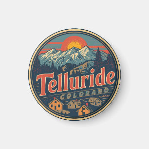 Vintage Telluride Colorado Outdoor-Wander-Geschenk Magnet