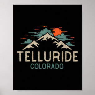 Vintage Telluride Colorado Retro Berg Poster