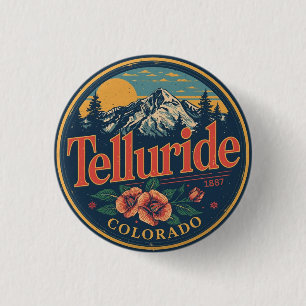 vintage Telluride colorado Skifahren Outdoor-Gesch Button