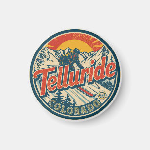 vintage Telluride colorado Skifahren Outdoor-Gesch Magnet