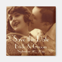 Vintage Tennis, Hochzeit retten das Datum