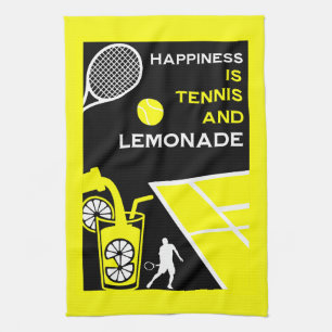 Vintage-Tennis-Limonade Geschirrtuch