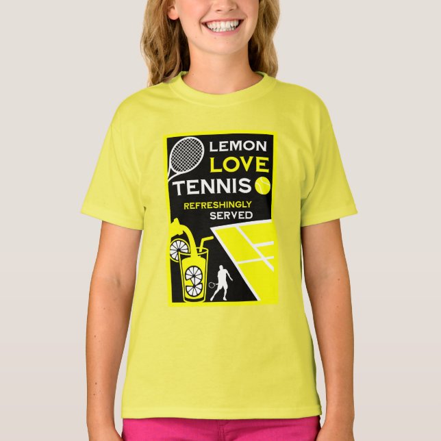 Vintage-Tennis-Limonade T-Shirt (Vorderseite)