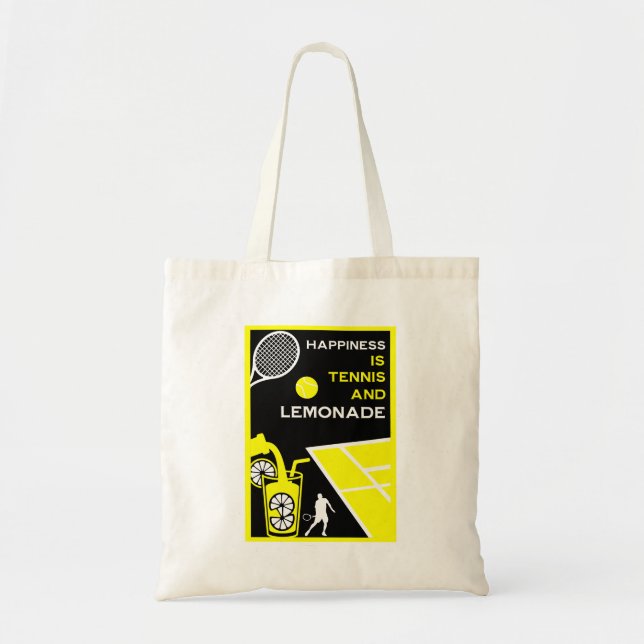 Vintage-Tennis-Limonade Tragetasche (Vorne)