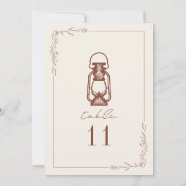 Vintage Terracotta Lantern Hochzeit Tischnummer