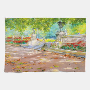 Vintage Terrasse, Park mit Aussicht (1887) zeichne Geschirrtuch