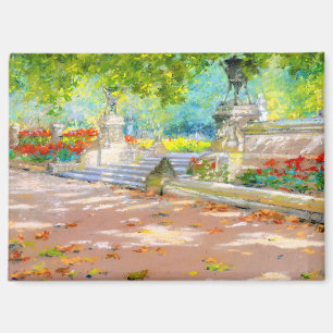 Vintage Terrasse, Park mit Aussicht (1887) zeichne Magnet