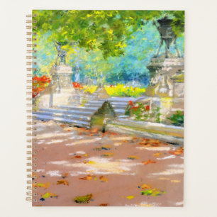 Vintage Terrasse, Park mit Aussicht (1887) zeichne Planer