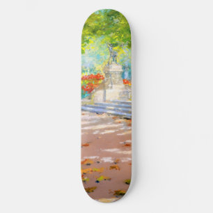 Vintage Terrasse, Park mit Aussicht (1887) zeichne Skateboard