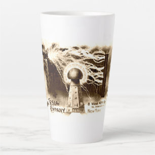 Vintage Tesla-Briefkopf Milchtasse