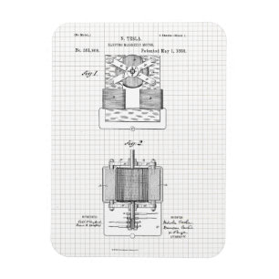 Vintage Tesla-Electro Magnetmotorpatente Magnet