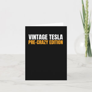 Vintage Tesla - Vor-dem-Wahnsinn-Edition Magnet od Karte