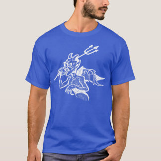 Vintage Teufel Illustrationsdesign T-Shirt
