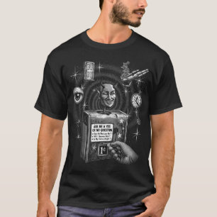 Vintage-Teufels-Glücksmaschine-Sci-Fi-T-Shirt T-Shirt