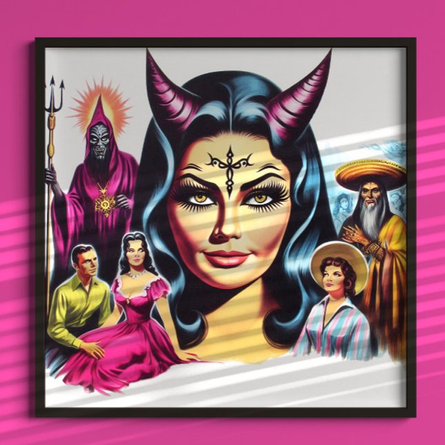 Vintage Teufelsfrau Poster (Von Creator hochgeladen)