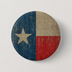 Vintage Texas-Flagge Button