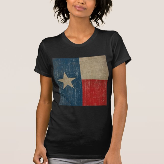 Vintage Texas-Flagge T-Shirt (Vorderseite)
