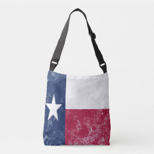 Vintage Texas-Flagge Tragetaschen Mit Langen Trägern