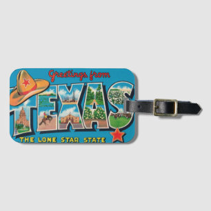 Vintage Texas Gepäckanhänger