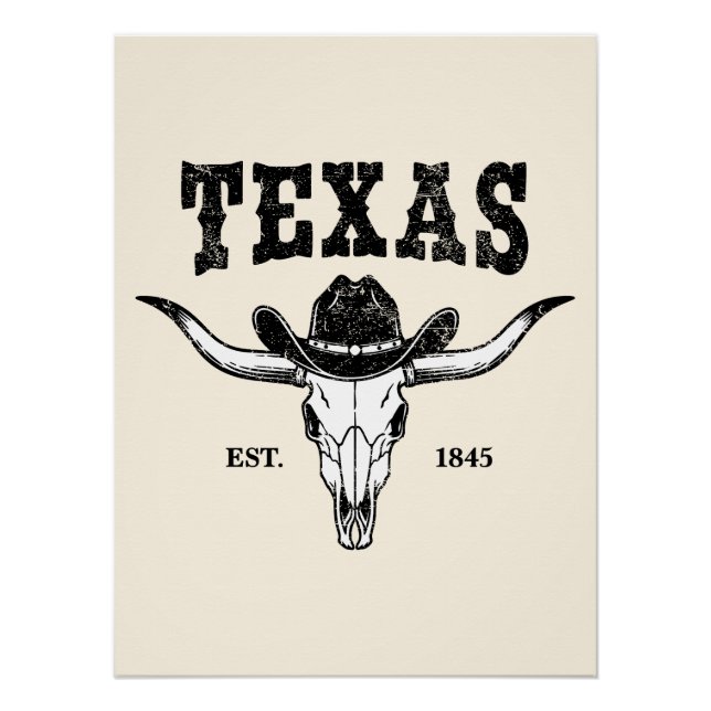 Vintage Texas Poster (Vorderseite)