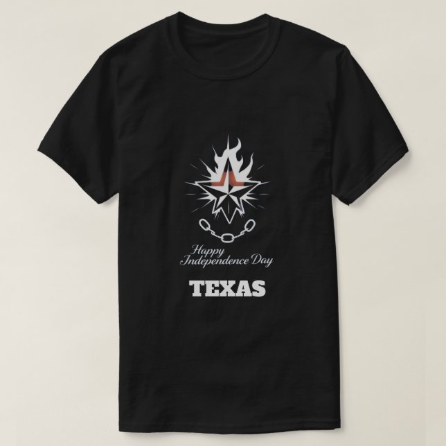 Vintage Texas Unabhängigkeitstag 1836 T-Shirt (Design vorne)