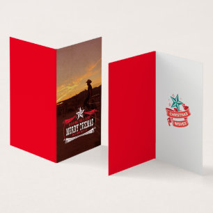 Vintage TEXMAS Weihnachtskarte