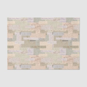 Vintage-Text-Ephemera Seidenpapier