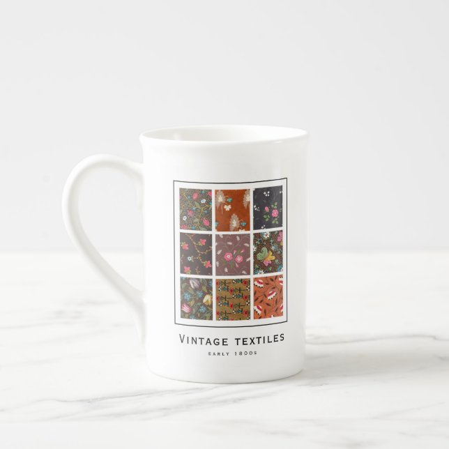 "Vintage Textilien" | Tasse der China von Geldbuße (Links)