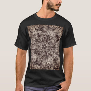 Vintage Textur Mandala Ornamental Zeichnend T-Shirt