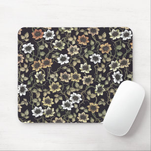 Vintage Texturierter Anemonen-Blumenhintergrund   Mousepad