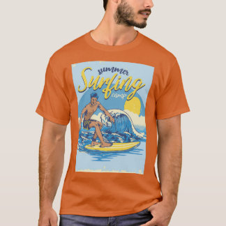 Vintage-Texturierter Sommer T-Shirt